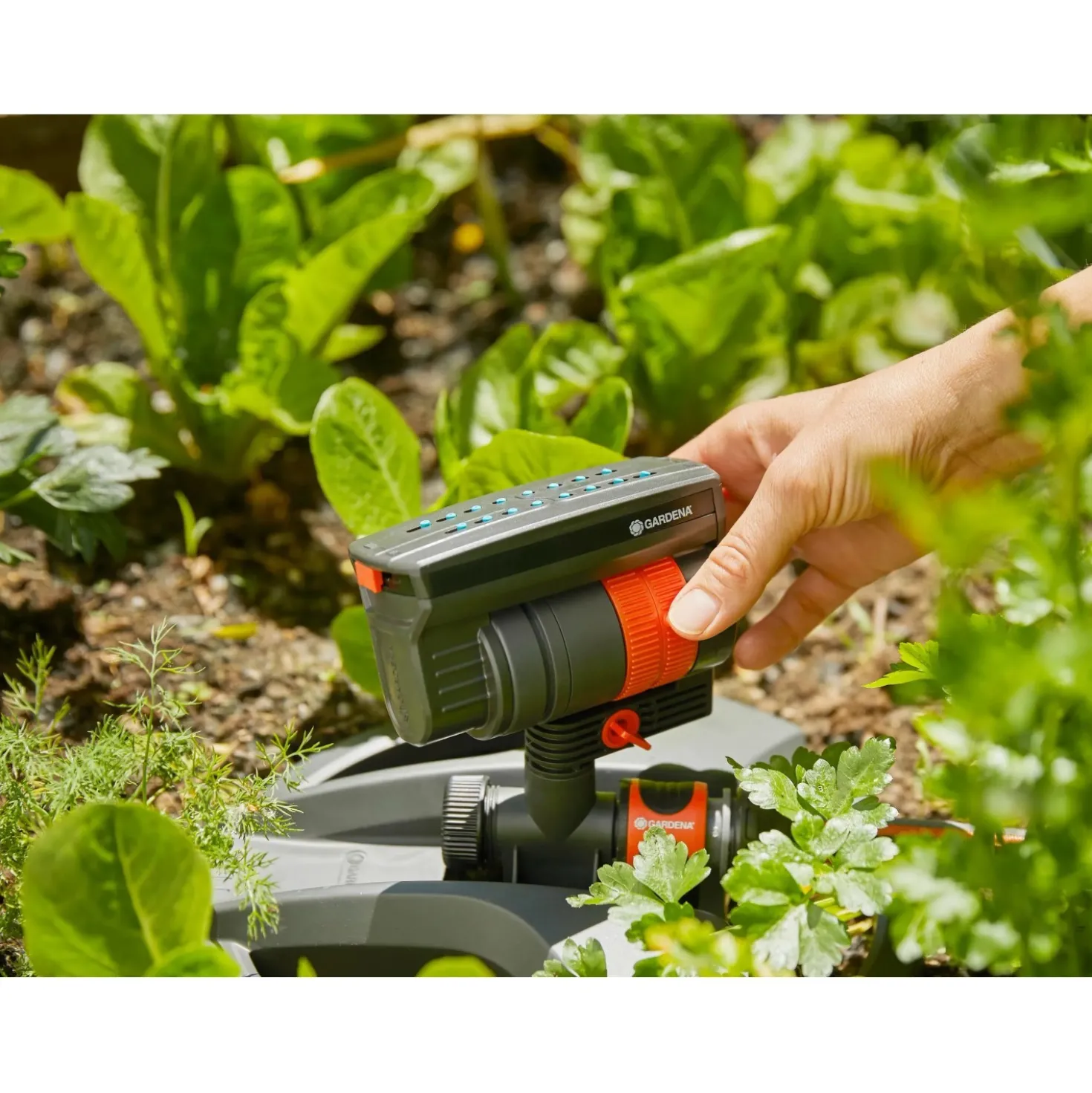 Irrigatore oscillante Gardena AquaZoom compact superficie regolabile 9-216 m²