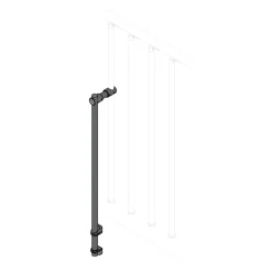 Irrigidimento colonna-lato solaio grigio antracite