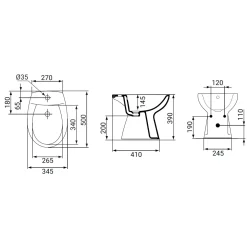 Karen bidet installazione a terra