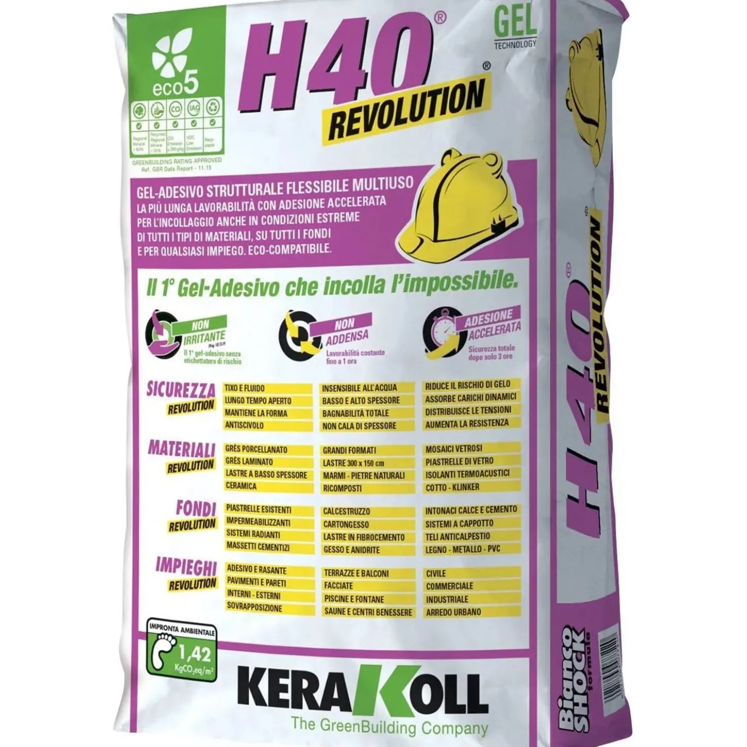 Kerakoll H40 Revolution bianco 25 kg