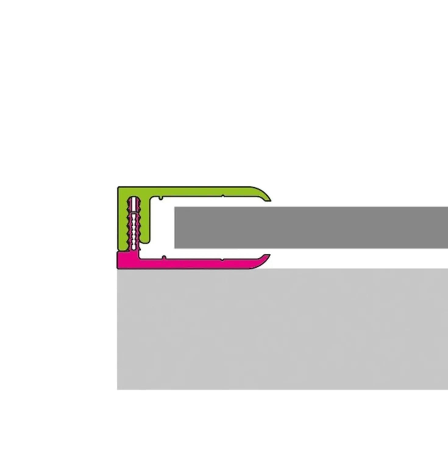 Kit 4 profili terminale superiore e aperture 411 teak chiaro 300 cm