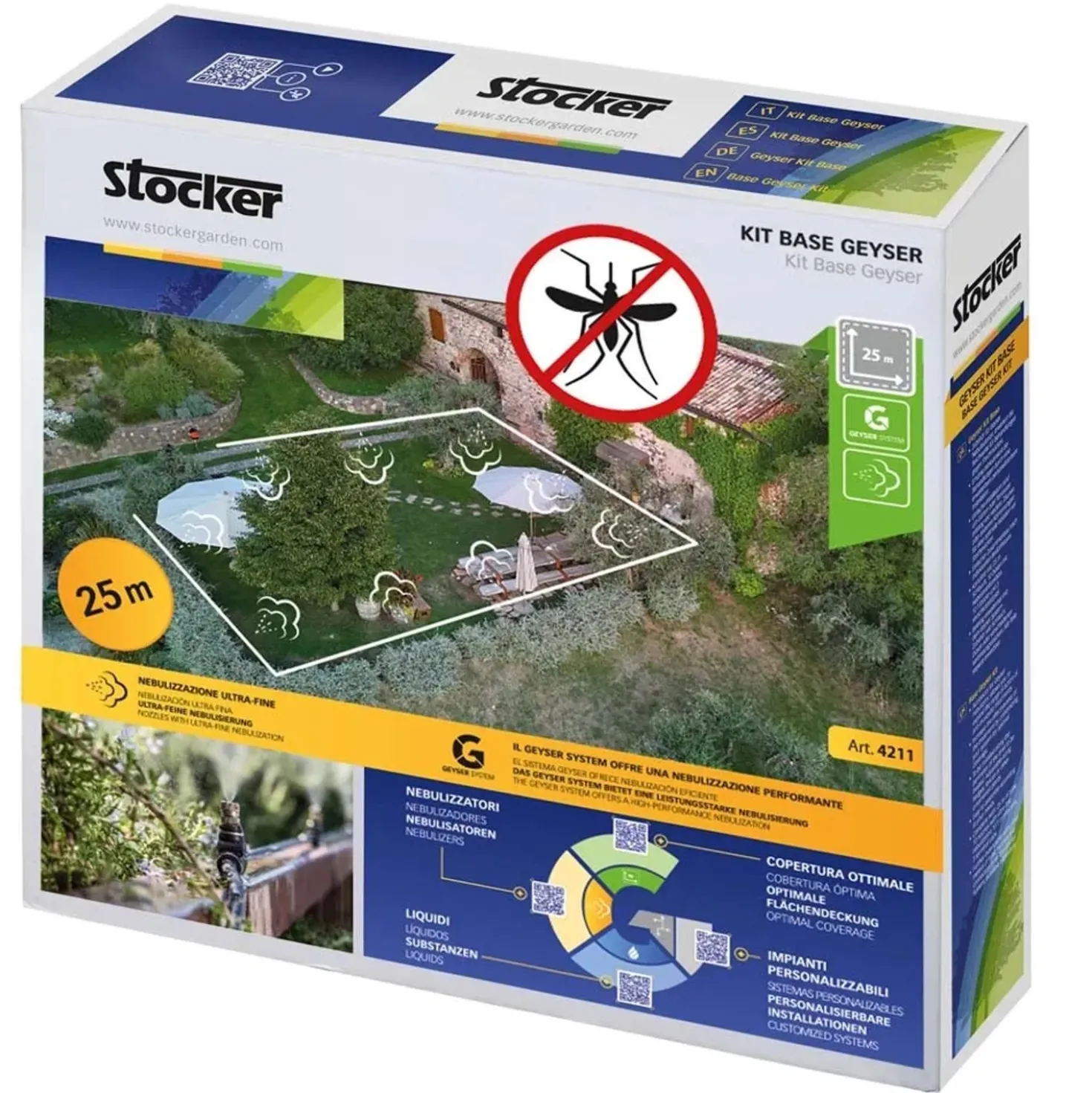 Kit Base Geyser 25 m di tubo