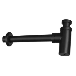 Kit di scarico per lavabo rotondo nero