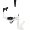 Kit di scarico per lavello in granito 1 vaschetta salvaspazio nero H6 cm