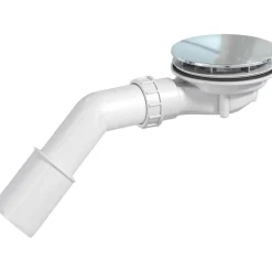 Kit di scarico per piatti doccia pulizia dall`alto cromo 25x40 cm