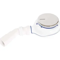 Kit di scarico per piatti doccia pulizia dall`alto cromo 33x20 cm