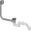 Kit di scarico per vasca da bagno click-clack 61,6x8,9 cm titanio