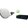 Kit digitale satellitare decoder parabola 40 cm + accessori