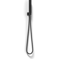 Kit doccia con soffione doccia quadro nero opaco