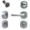 Kit maniglieria tonda alluminio argento