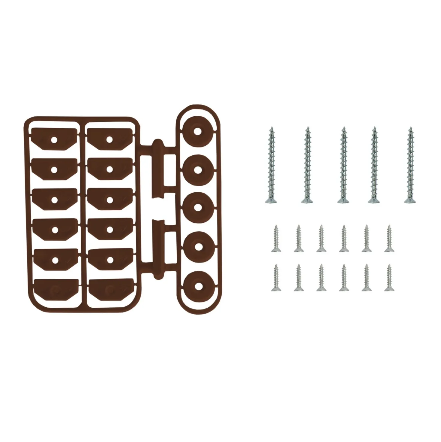 Kit minuteria per montaggio porta Luciana in PVC marrone
