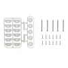 Kit minuteria per montaggio porta Luciana in PVC bianco