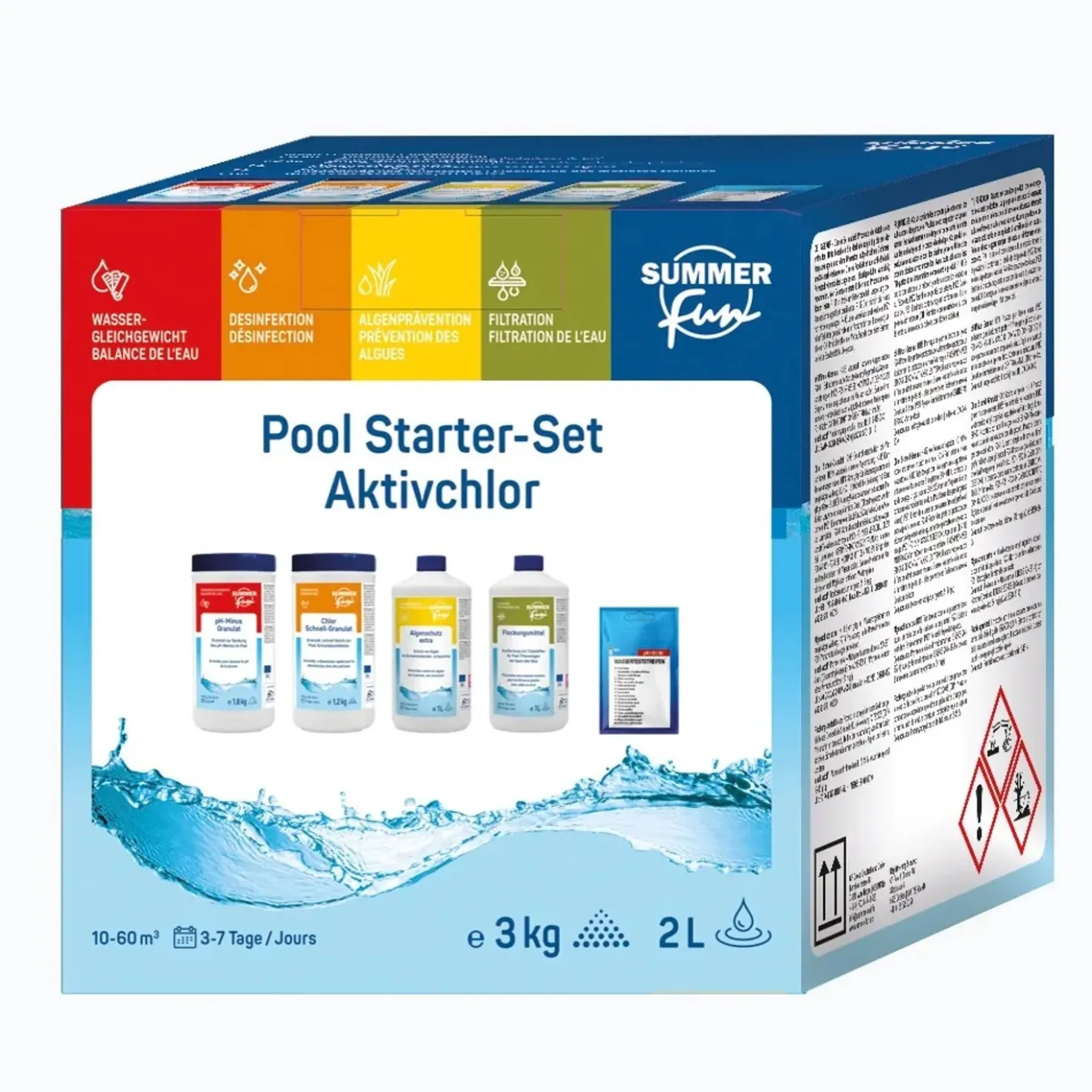 Kit per la messa in funzione della piscina