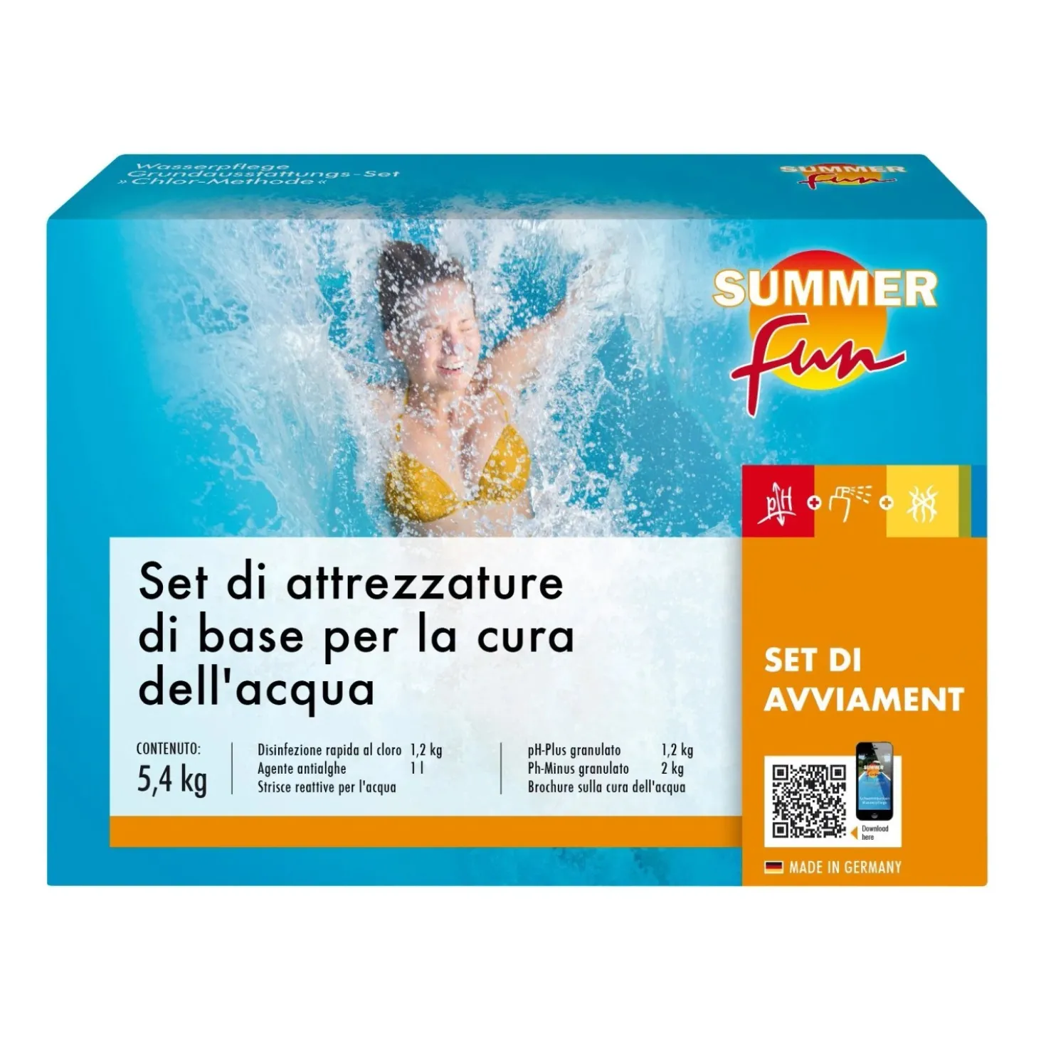 Kit per la messa in funzione della piscina