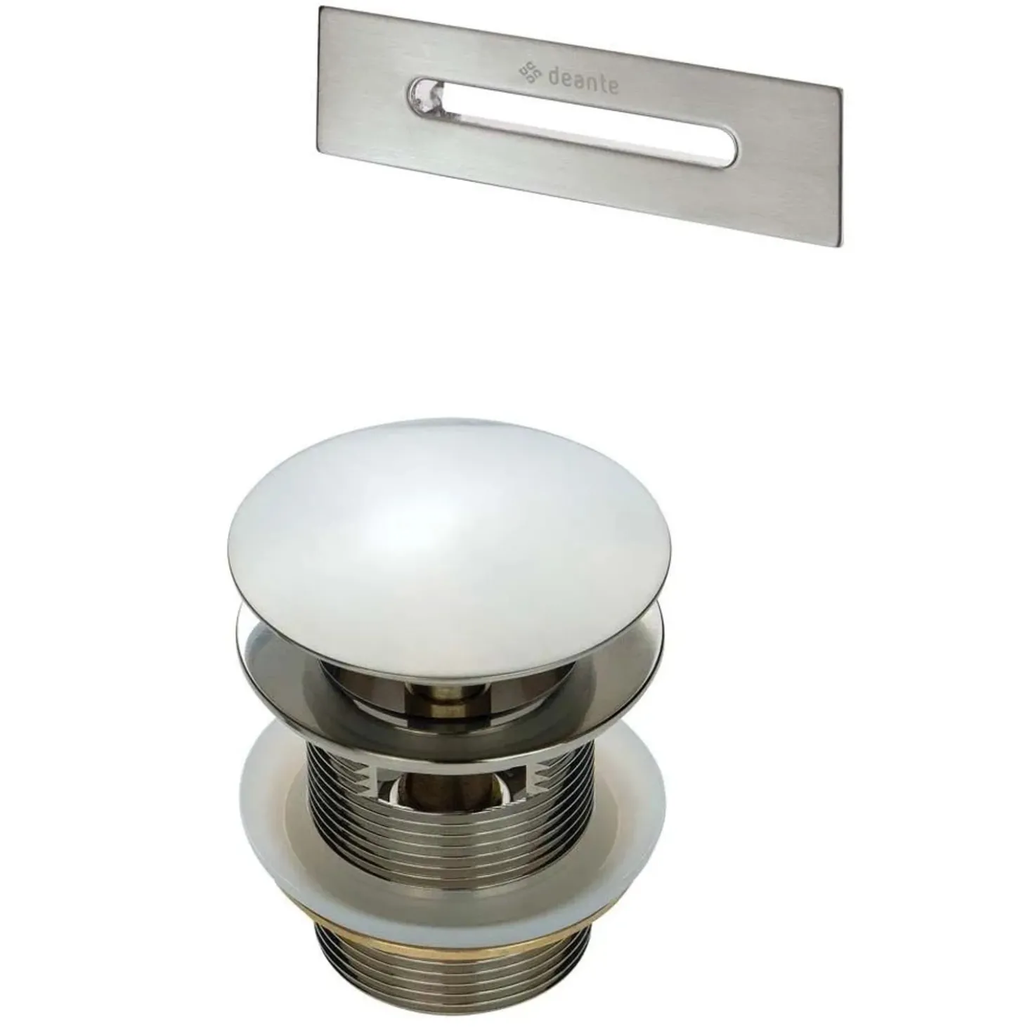 Kit per vasca piletta e tappo troppopieno vasca acciaio