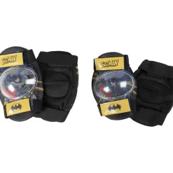 Kit protezione gomitiere e ginocchiere Batman nero e giallo