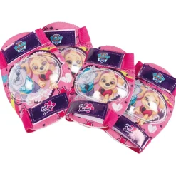 Kit protezione gomitiere e ginocchiere Paw Patrol Girl rosa e viola