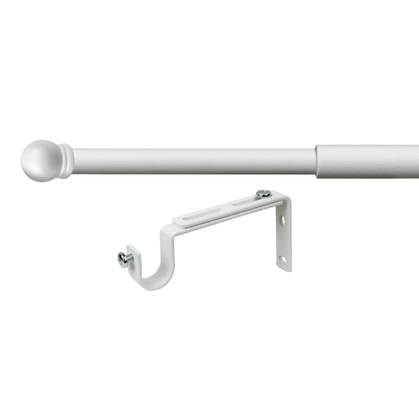 Kit riloga per tende boccia Ø 20-17 mm L 120-210 cm bianco
