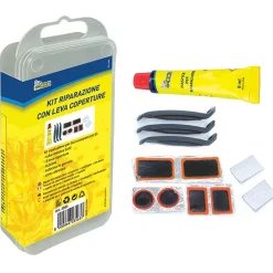 Kit riparazione bici comprensivo 2 toppe tonde diam. 25m