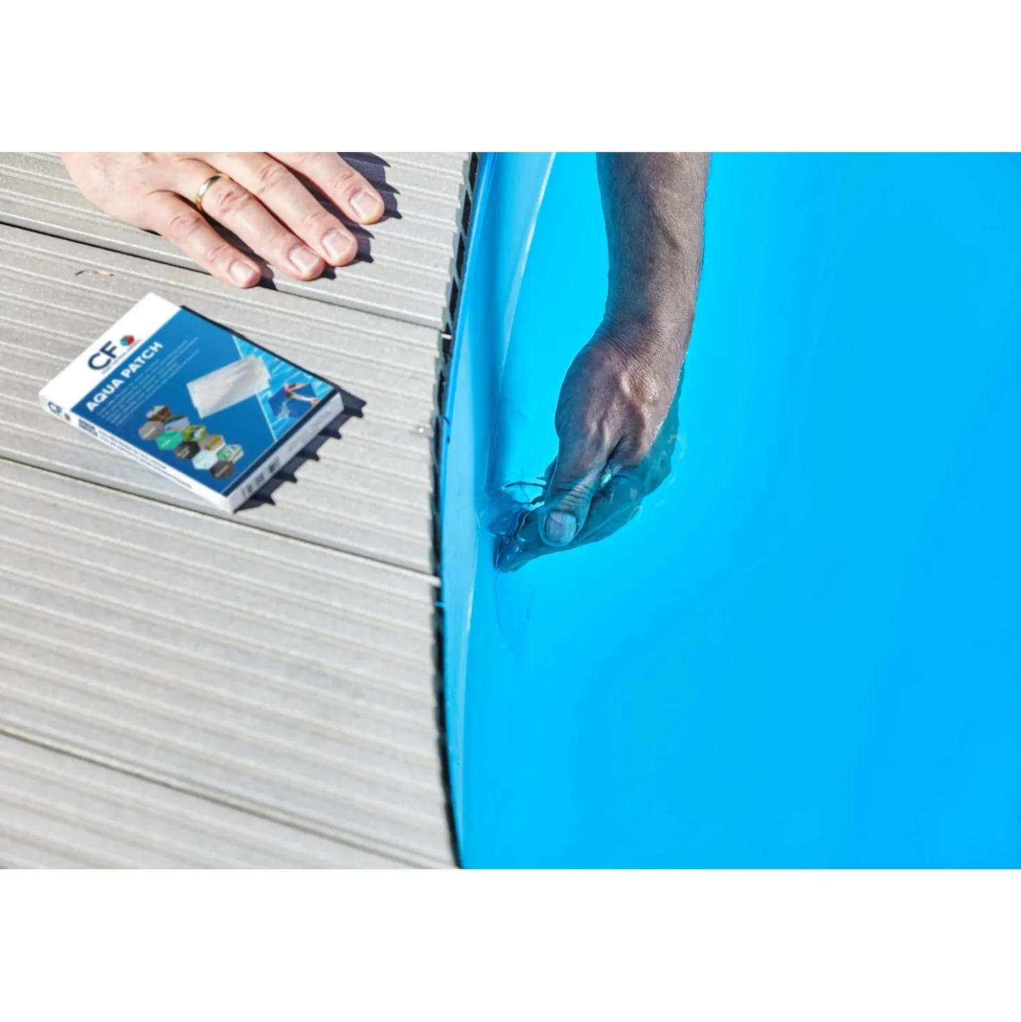 Kit riparazione piscina e laghetto Aqua Patch 10 pezzi