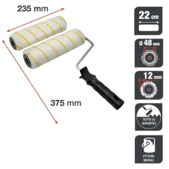 Kit rullo 23cm+ricambio