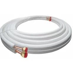 Kit tubi rivestiti binati climatizzazione 1/4" + 3/8" Sp. 1 mm L 5 m
