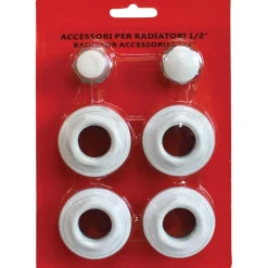 Kit universale x radiatore alluminio flangia 42 1"x3/8"