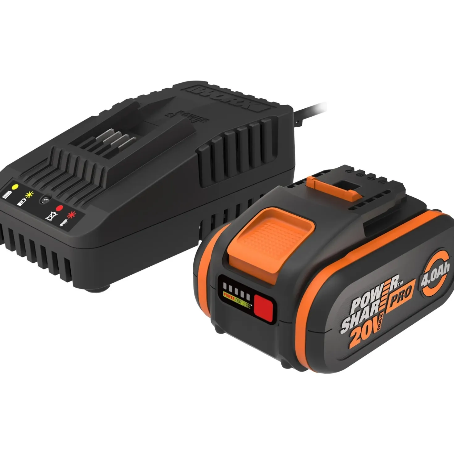 Kit Worx WA3614 batteria Worx 20v/4Ah PRO + carica batteria rapido
