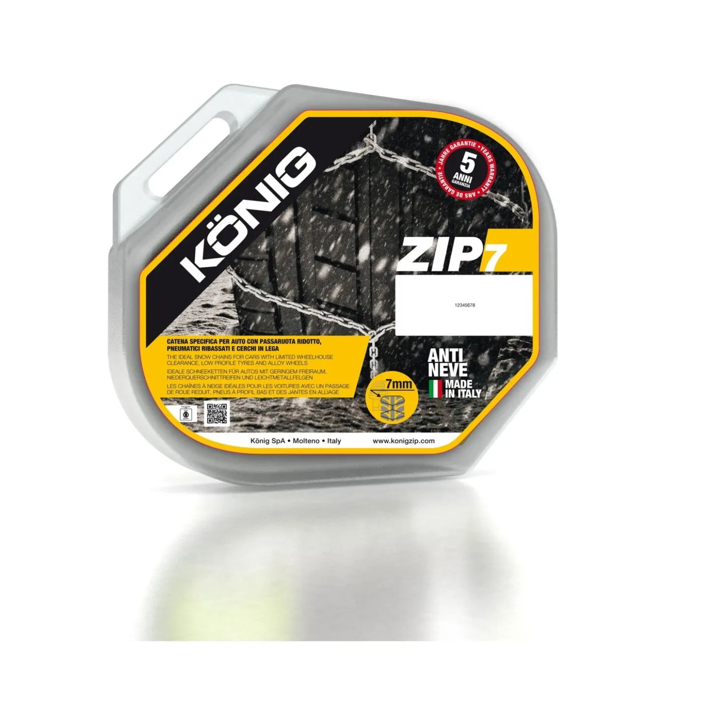Konig catena da neve per autovettura ZIP 7 mis. 102