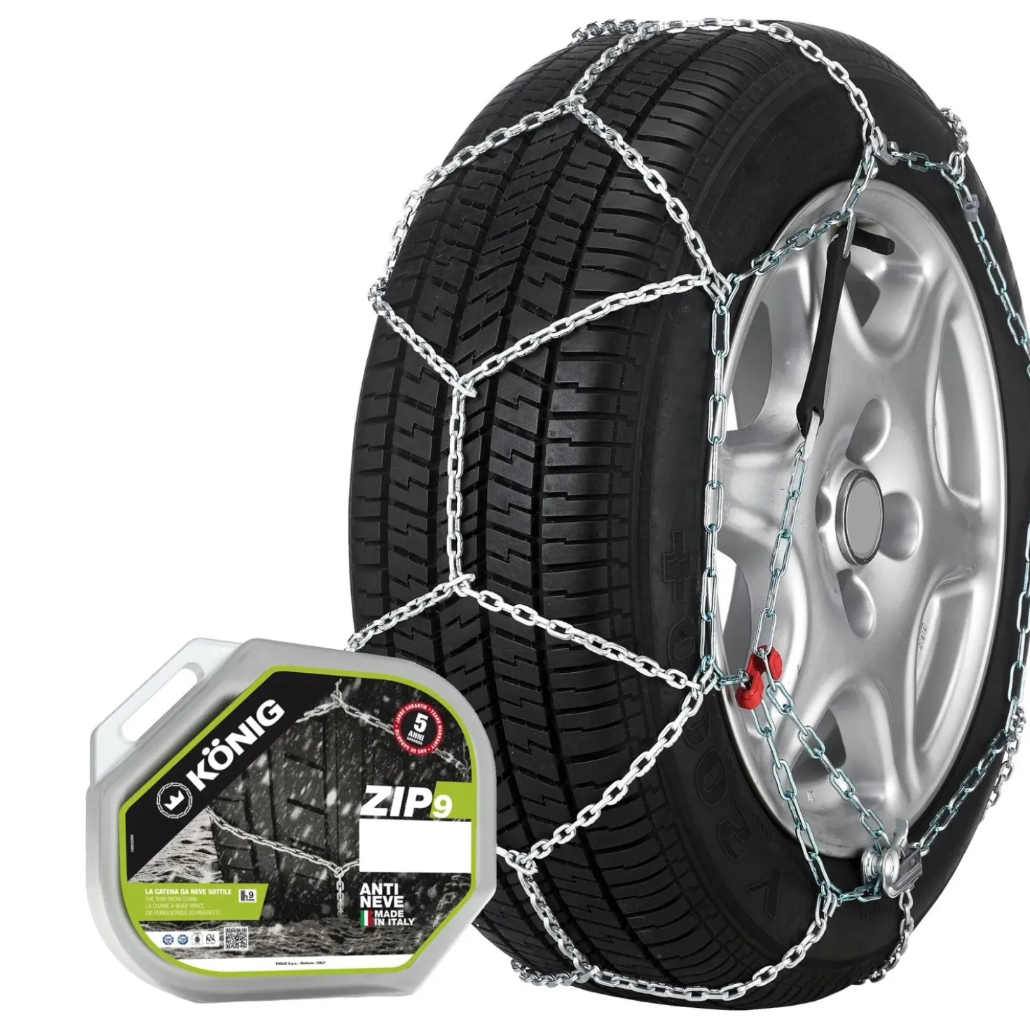Konig catena da neve per autovettura ZIP 9 mis. 095