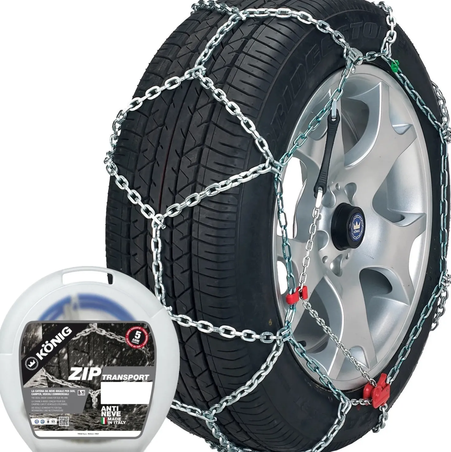 Konig catena da neve Suv/TL ZIP Transport mis. 250