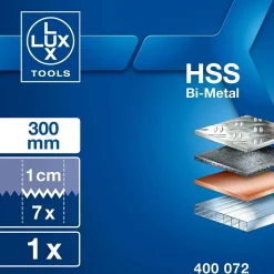 Lama per sega bimetallica LUX-TOOLS Comfort 300 mm 18 denti