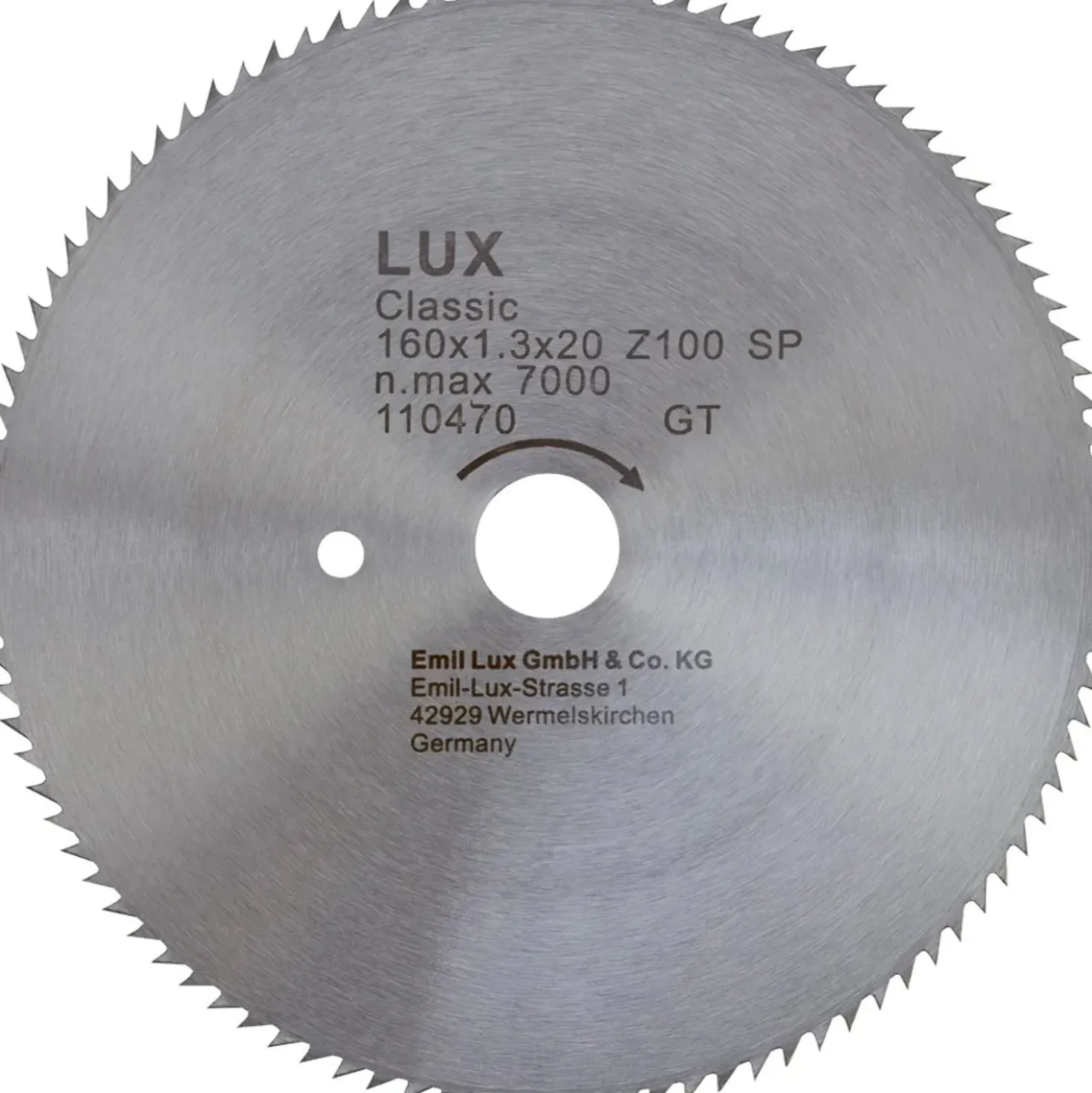 Lama per sega circolare CV Ø 160x20 mm 64 denti
