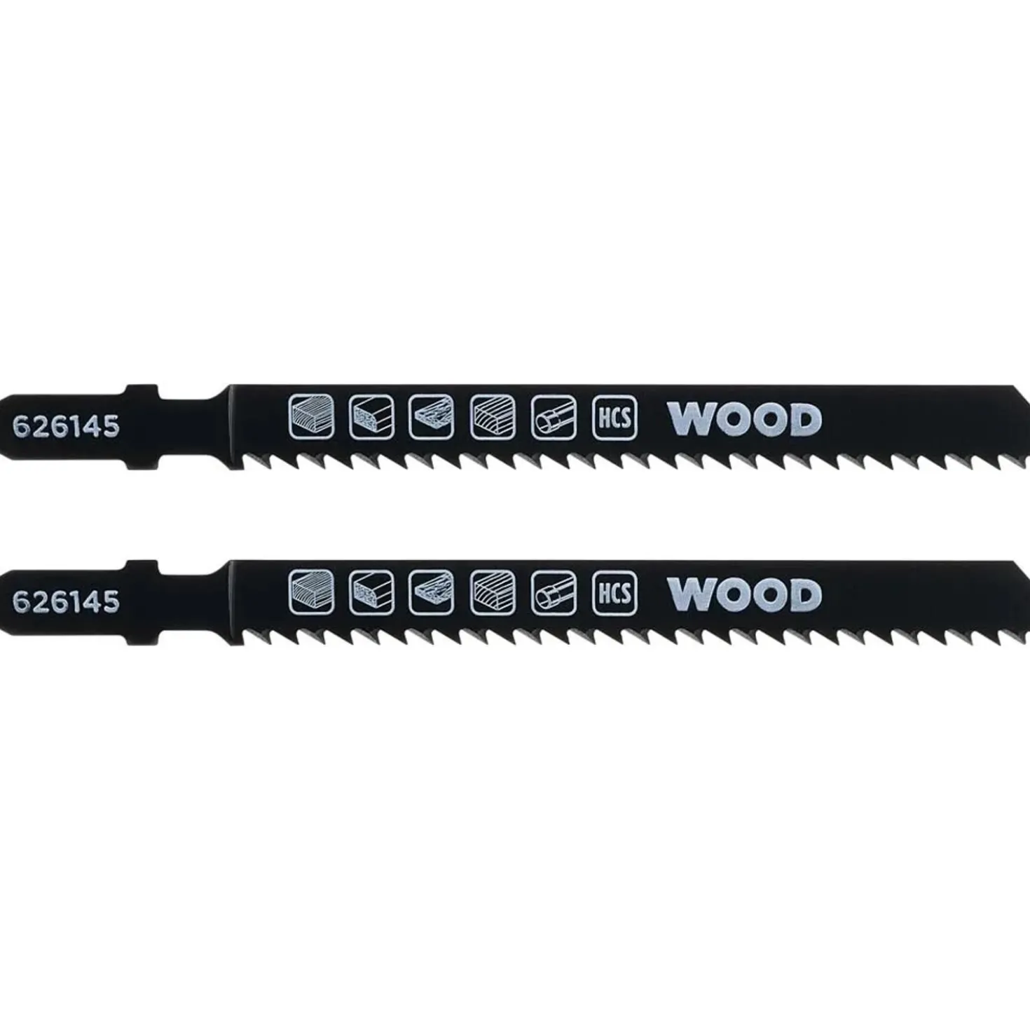 Lama per seghetto alternativo, legno, taglio verso il basso 100 mm 2 pz