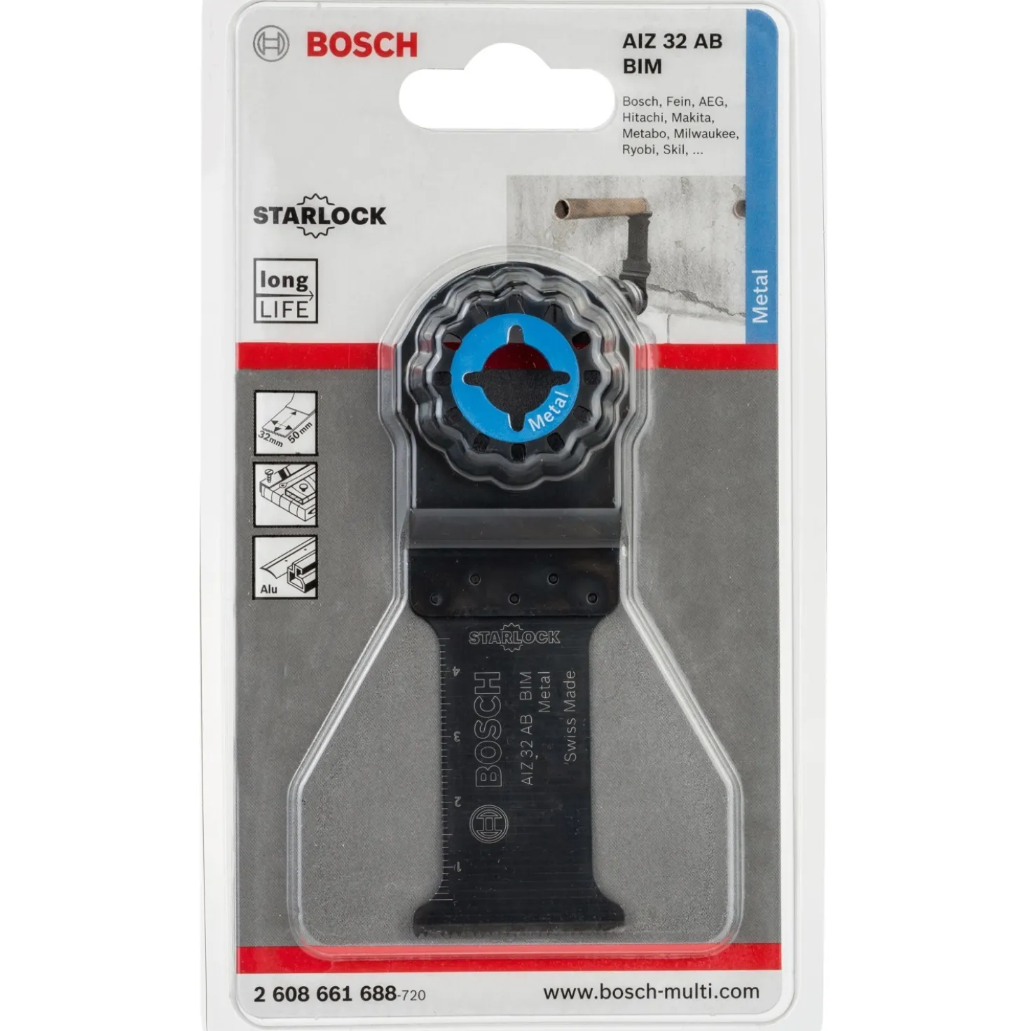 Lama per tagli dal pieno Bosch Pro AIZ 32 AB Metal 32 mm