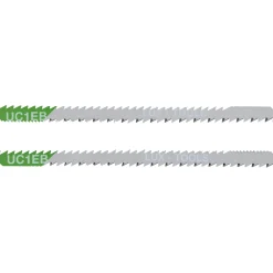 Lame per seghetto alternativo LUX-TOOLS HCS tagli curvi codolo a U 75 mm 2 pz