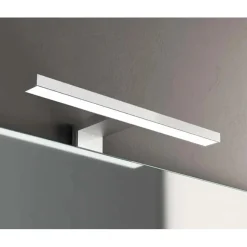 Lampada LED 30 cm 5 W cromo
