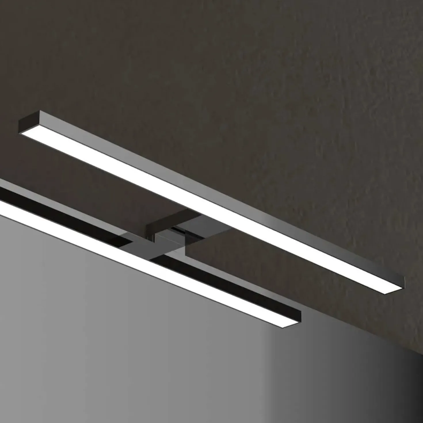 Lampada LED 50 cm 7 W cromo