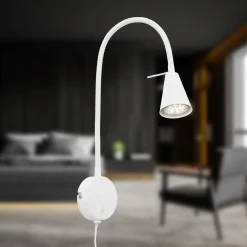 Lampada led Briloner Comfort Light da comodino 45 cm 400 lm bianca