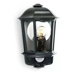 Lampada LED con rilevatore L 190 S 14,5x22x33,5 cm nero