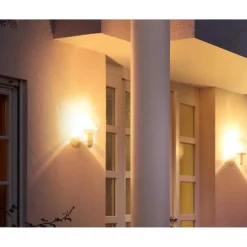 Lampada LED con rilevatore L 115 S 26x21,5x33 cm bianco