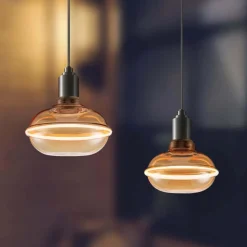 Lampada LED decorativa E8 eclipse Prismalux 265 lm ambrata