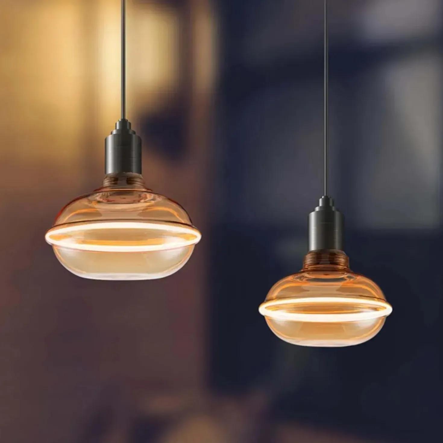 Lampada LED decorativa E7 eclipse Prismalux 265 lm ambrata