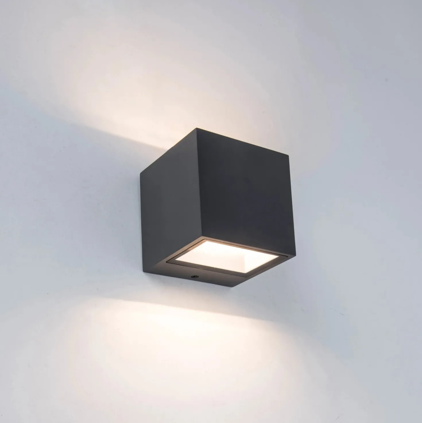 Lampada LED Gemini antracite bianco neutro 800 lm