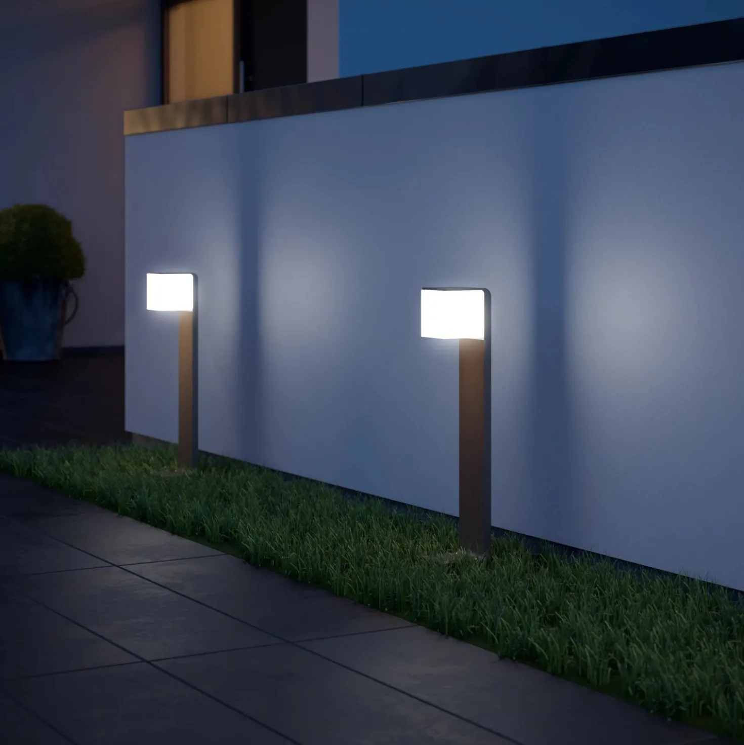 Lampada LED GL 80 C 16x11x63 cm antracite