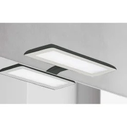 Lampada Led per specchio bagno Nikita nera 300x32x161 mm