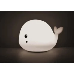Lampada LED USB Cucciolight balena silicone 150x120x13 mm