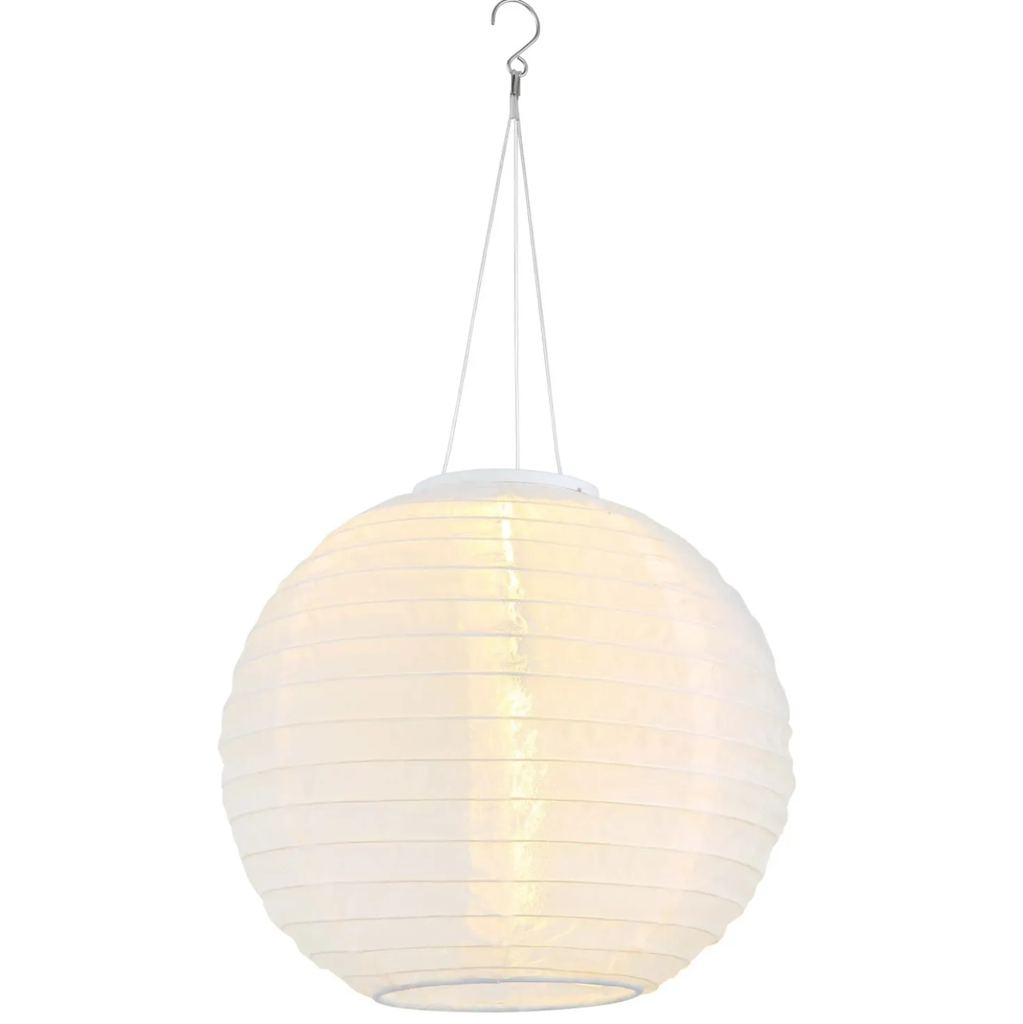 Lampada solare plastica bianco LED 300mAh 1,2V Ø300xH550 mm