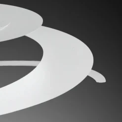 Lampadario a sospensione Spirale E27 42 W bianca in metallo 50 x H 130 cm