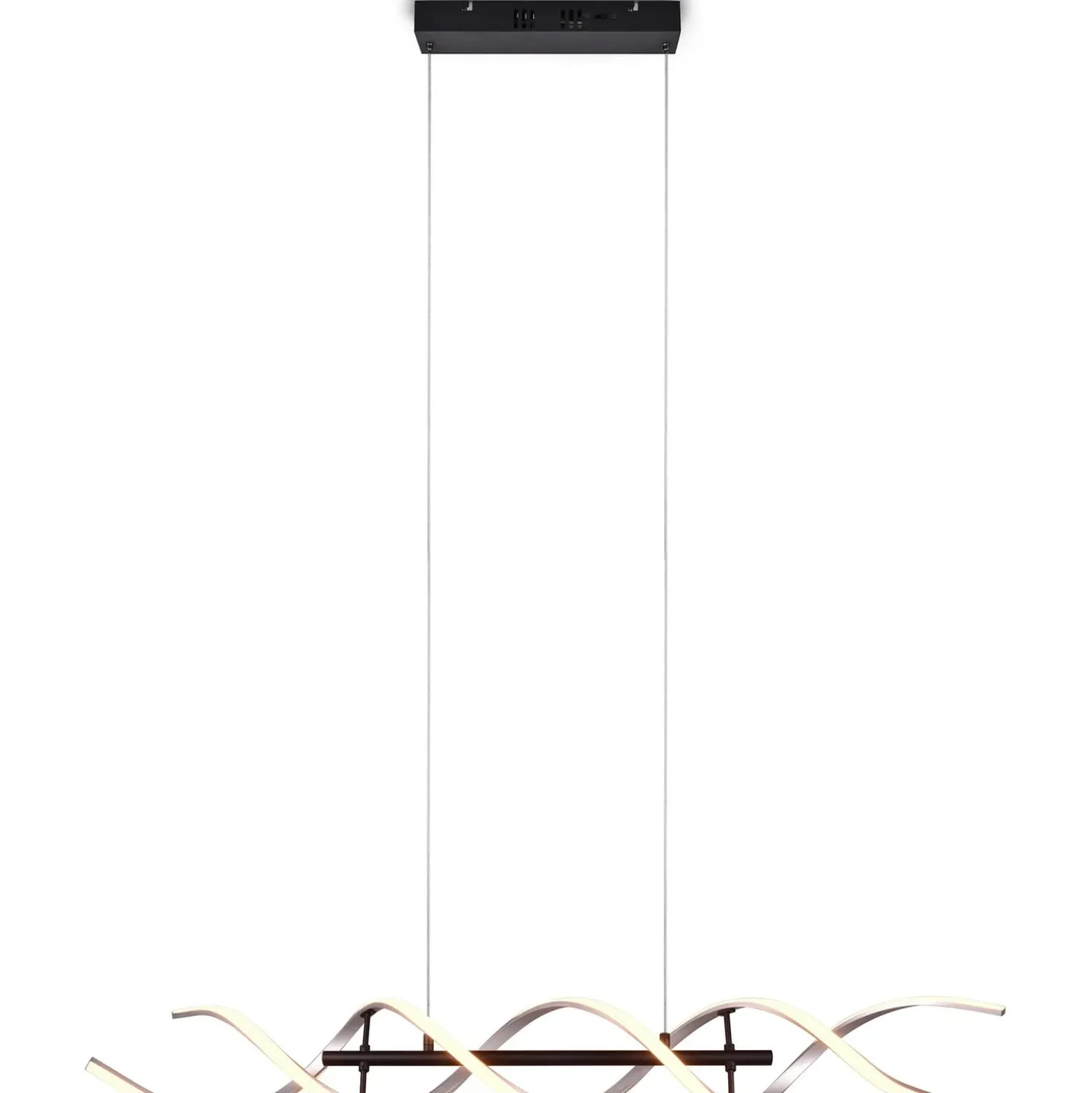 Lampadario a sospensione Sequence LED regolabile con spirale in metallo Ø 105 cm